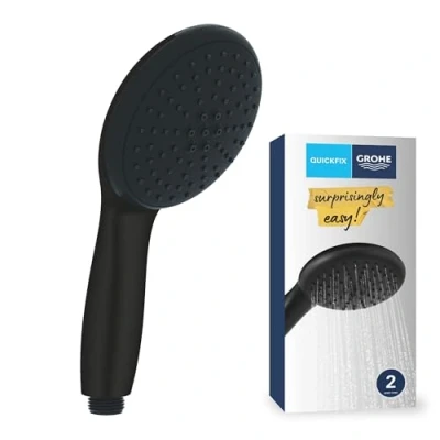 Imagen de GROHE Vitalio Start 110 Quickfix Teleducha 2 chorros (Rain, Jet), Negro Mate 269492434