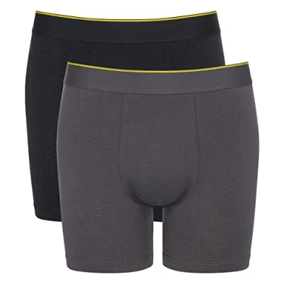 Imagen de sloggi Men&#039;s Men Ever Airy Short C2P Briefs, Black Combination, S