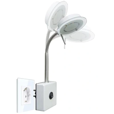 Imagen de Trango LED enchufe de la luz Lámpara pared TG2604 cocina nocturna 3000K blanco cálido directamente 230V