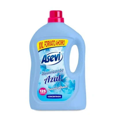 Imagen de Asevi Suavizante Azul Concentrado para Lavadora Frescor Intenso y Duradero Extra de Suavidad una Ropa Suave Esponjosa Apto Todo Tipo Tejidos Formato XXL 125 Lavados