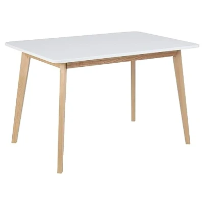Imagen de AC Design Furniture Medina Mesa de Comedor (120 x 80 75,5 cm, Tablero DM), Color Blanco