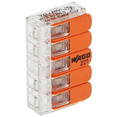 Imagen de KoppTerminal enchufable WAGO COMPACT, con palanca, 0,14 4 mm², 5 conductores, paquete profesional: 25 piezas, 33346428
