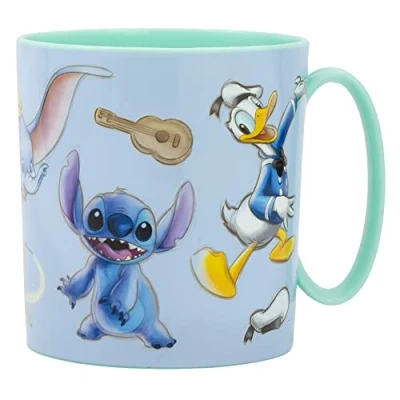Imagen de Taza infantil de plástico reutilizable para microondas 390 ML Disney 100 Aniversario