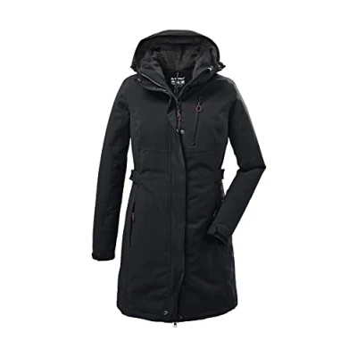 Imagen de Killtec womens Parka funcional con capucha cremallera KOW 165 WMN PRK, negro, 38, 37726 000