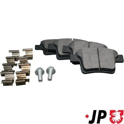 Imagen de JP GROUP 1563700510 Juego de pastillas freno Eje trasero excl. contacto avisador desgaste FORD: MONDEO 3, 3 Stufenheck, Kombi