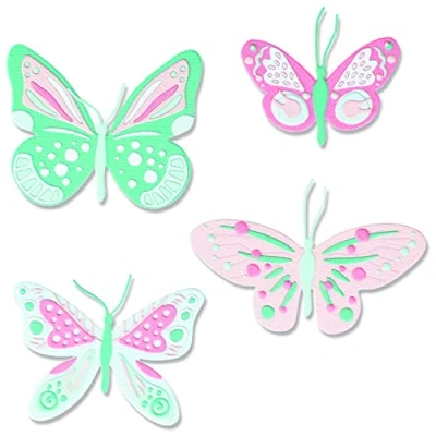 Imagen de Sizzix Juego de Troqueles Thinlits 29PK Mariposas Estampadas Jenna Rushforth 665896 Capítulo 2 2022, Multicolor, One Size