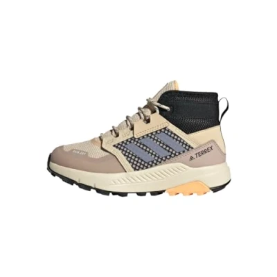 Imagen de adidas Terrex Trailmaker Mid Rain Rdy Hiking, Zapatillas Unisex niños, Sand Strata Silver Violet Acid Orange, 38 EU