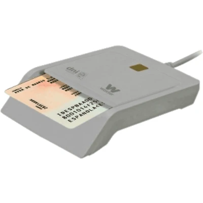 Imagen de Lector DNI electrónico Woxter PE26 144, LED, Blanco