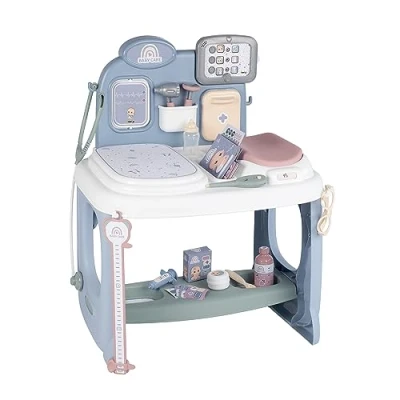 Imagen de Smoby Baby Care Centro para el Cuidado de Muñecos Bebé Área Reconocimiento, Peso, Tablet electrónica, hasta 38cm (7600240305)