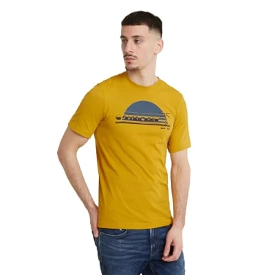 Imagen de G STAR RAW Sunrise Slim R T Camiseta, Amarillo Dk Spice D24689 336 8171, XL para Hombre