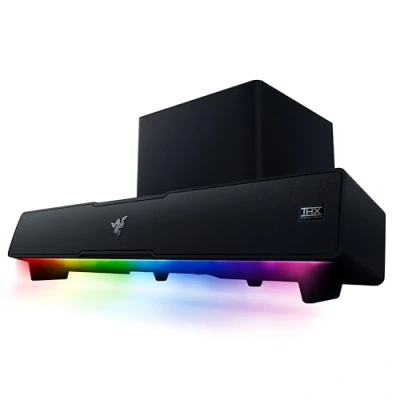 Imagen de Barra de sonido Razer Leviathan V2, Con Subwoofer, Para PC, Bluetooth 5.2, Personalización RGB , 18 Zonas iluminación, Negro