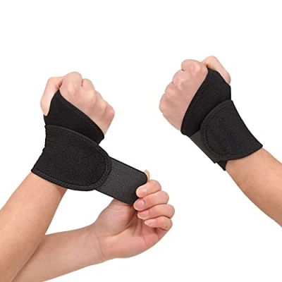 Imagen de Muñequera Tendinitis Muñeca Ajustable, 1Par Negro Elasticidad Ferula Tunel Carpiano, Metacarpiana Pulgar Deportiva Para Esguince de Dolor Muñeca, Tendinitis, Artritis, Protección