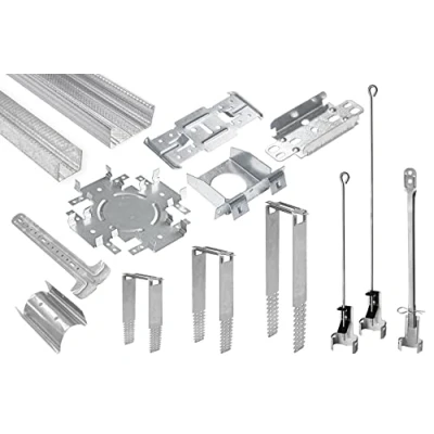 Imagen de HEXIM UD Perfiles de yeso y accesorios Colgador directo Rigips Subestructura Techo (10 Conectores Longitudinales) para el Perfil CD 60/27 Suspensión