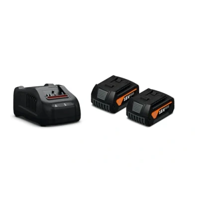 Imagen de Set de inicio baterías ProCORE 18 V 5.0 Ah AS2 iones litio con celdas Highpower y cargador rápido GAL 1880 CV.