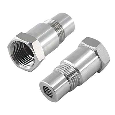 Imagen de RUIZHI 2 Piezas Extensor de Sensor Oxígeno, Adaptador Sondas Lambda Oxígeno O2 M18 * 1,5, 45mm, Oxigeno Extender, Exhaust System Eliminator for Car, Truck