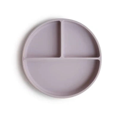 Imagen de mushie Platos de Silicona para Niños con Ventosa Antideslizante Accesorios Aprendizaje Bebés y Pequeños Sin BPA Resistente al Lavavajillas Microondas Soft Lilac