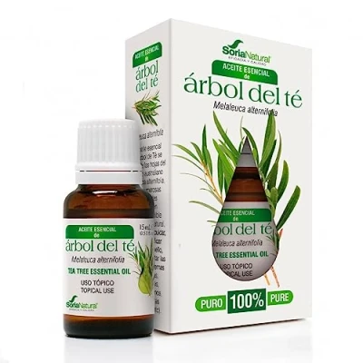 Imagen de Soria Natural Aceite de Árbol Té Potente Antiséptico Natural, Ayuda Mejora la Salud Piel, Acné, Hongos, Picor Esencial 100% Puro Botella 15 ml