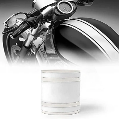 Imagen de 4R Quattroerre.it 10661 Tiras Adhesiva Bike Stripe Triple, Blanco, 8 cm x 2 mt