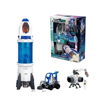 Imagen de Silverlit Astropod by Pack Ultimate Cohete y Conector Tema Universo Espacio Construcción Experimentos Desde 6 Años, 80341, Blanco Azul, Color