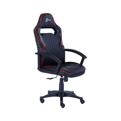 Imagen de Adec Group R Design, Silla Gaming, de Oficina o Despacho, Estudio Escritorio, Simil Piel en Negro y Carbono, Medidas: 70 cm (Ancho) x 115 125 (Alto) (Fondo)