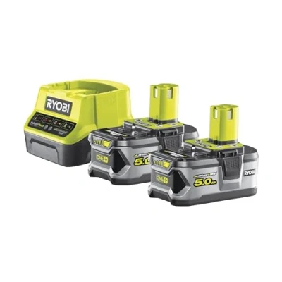 Imagen de Ryobi 5133003364 Pack cargador 1 h + 2 baterías litio ion 18v 5,0 ah