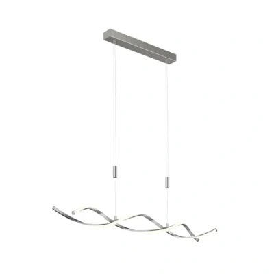 Imagen de Lindby lámpara colgante LED Auron, color níquel, metal, atenuable