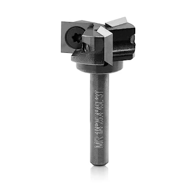 Imagen de Genmitsu CNC Spoilboard Fresa de Superficie, 1/4&quot; Vástago 1&quot; Diámetro Corte Fresadora CNC, para Aplanar Planchones, Carburo Cepillar,SS03
