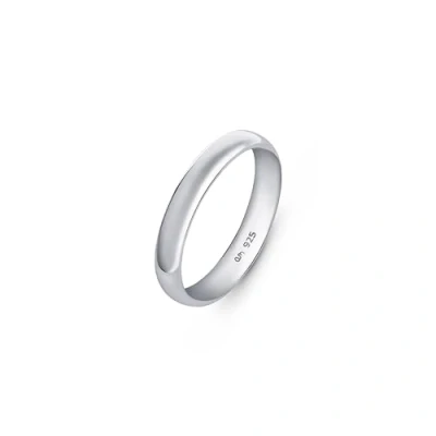 Imagen de Amberta Alianza de Plata Ley 925 para Mujer: Anillo Boda en 3.5 mm Mujer Talla 10
