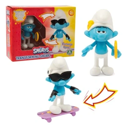 Imagen de Giochi Preziosi Les Pitufos Figura de transformación Pitufo Coquet, PUF 233