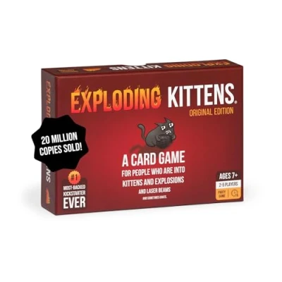 Imagen de Exploding Kittens Original Edition by Card Games for Adults Teens &amp; Kids Fun Family A Russian Roulette Game, Multicolor