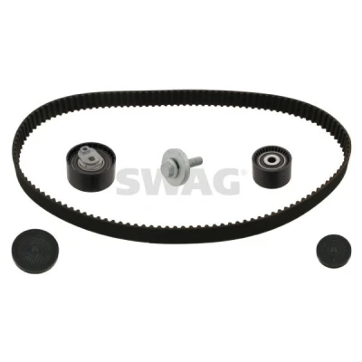 Imagen de SWAG 60 92 8602 Kit de correa distribución 126 con tornillo, recubrimiento incl. rodillo tensor, guía RENAULT: LAGUNA 2