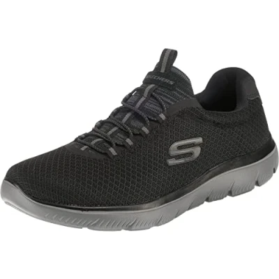 Imagen de Skechers Summits, Zapatillas Hombre, Black Mesh Charcoal Trim, 47.5 EU