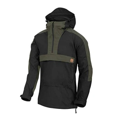 Imagen de Helikon Tex Hombre Woodsman Anorak Chaqueta Negro/Taiga Green tamaño XXL (EU) / XL (US)