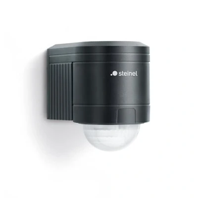 Imagen de Steinel IS 240 Duo 602710 Detector de Movimiento infrarojo con ángulo detección, Sensor Alcance MAX. 12 m, para fachadas, entradas, Jardines o Patios, Color Negro