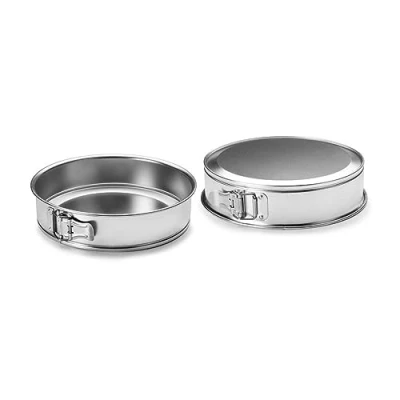 Imagen de Ibili Molde Desmontable 22 CMS, Stainless Steel, 22x22x6.5 cm, 2 Unidades