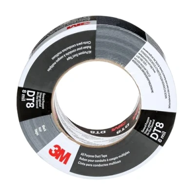 Imagen de 3M Cinta americana multiuso DT8, Negro, 48 mm x 55 m, 0.2 mm, envueltos individualmente