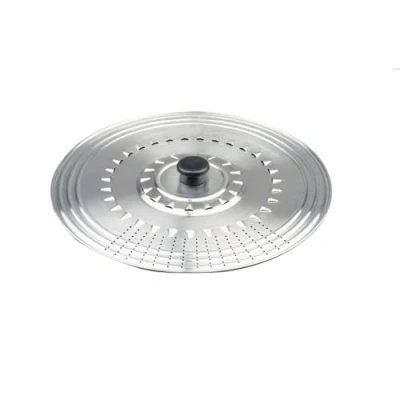 Imagen de Ibili Prisma Multiusos Antisalpicaduras Acero Inoxidable Sartenes y baterias de 14 16 18 cms Tapa Colador, Plata, cm