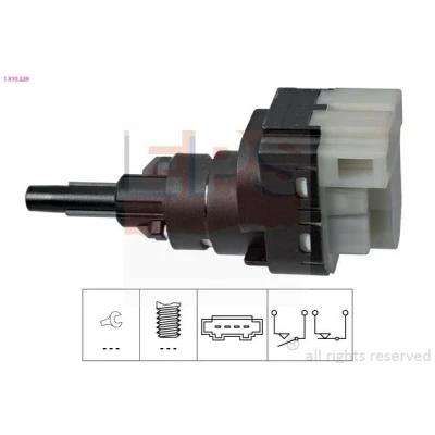 Imagen de EPS 1.810.229 Interruptor luces freno mecánico Made in Italy OE Equivalent AUDI: A4 B6 Berlina, Avant, B7 VOLKSWAGEN: Golf 5