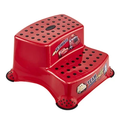 Imagen de Keeeper Igor Cars Taburete/alzador 2 Niveles para niños a Partir de 3 14 años Aprox, función Antideslizante, Rojo, 40 x 37 21 cm