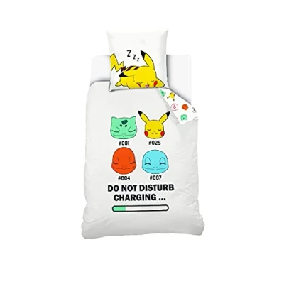Imagen de Pokémon Starter Funda de edredón Infantil Pikachu Juego Cama algodón