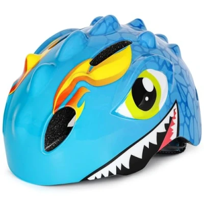 Imagen de VICTGOAL Casco Bcicleta para niños y Niñas Infantil, de Scooter Dibujos Animados Scooter, Triciclo Monopatín, Tamaño Ajustable 3 8 años (S: 50 54cm, Azul)