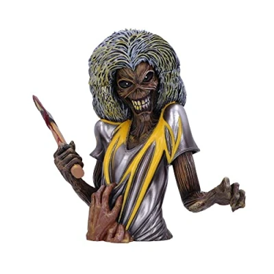 Imagen de Nemesis Now Caja de Busto Iron Maiden Killers con Licencia Oficial (pequeña), Color Amarillo, 16,5 cm