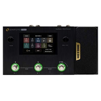 Imagen de Hotone Ampero One MP 80 Amplificador de guitarra y bajo, simulación gabinetes infrarrojos, multiidioma, multiefectos con pedal expresión, interfaz audio USB OTG estéreo