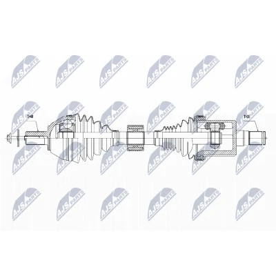 Imagen de NTY NPW VV 040 Árbol de Transmisión Eje delantero, izquierda automática VOLVO: S80 II