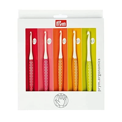Imagen de Prym Ganchos De Ganchillo, Plasic, Multicolor, Talla 3.50 6.00 mm, 5 piesaz