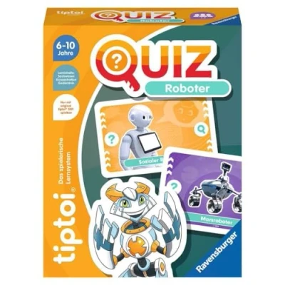 Imagen de Ravensburger, Roboter tiptoi 00164 Quiz Robot Juego de Preguntas para niños a Partir 6 años, 1 4 Jugadores, Multicolor