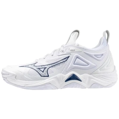 Imagen de Mizuno Wave Momentum 3 Zapatillas de Voleibol para Mujer, Blanco Azul Marino, 7