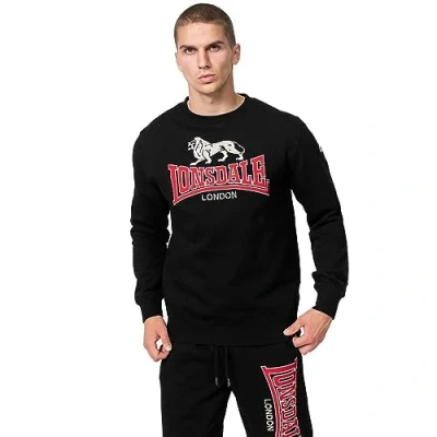 Imagen de Lonsdale Avalancha Sudadera, Negro, Rojo Y Gris, M para Hombre