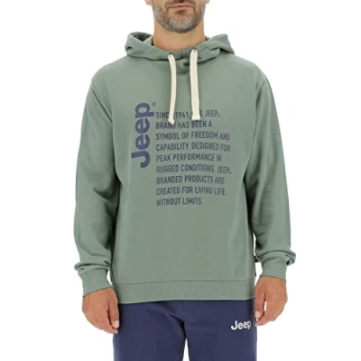 Imagen de JEEP O102569 R699 J Man Hooded Sweatshirt Since 1941... Print J22W Hombre Mars Red/Black M