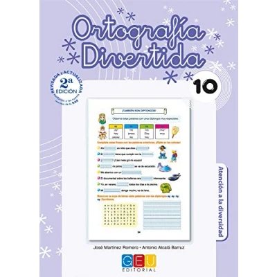 Imagen de ortografía divertida 10 / Editorial GEU 4º Primaria Mejora la Recomendado como apoyo Con actividades sencillas de repaso (SIN COLECCION)